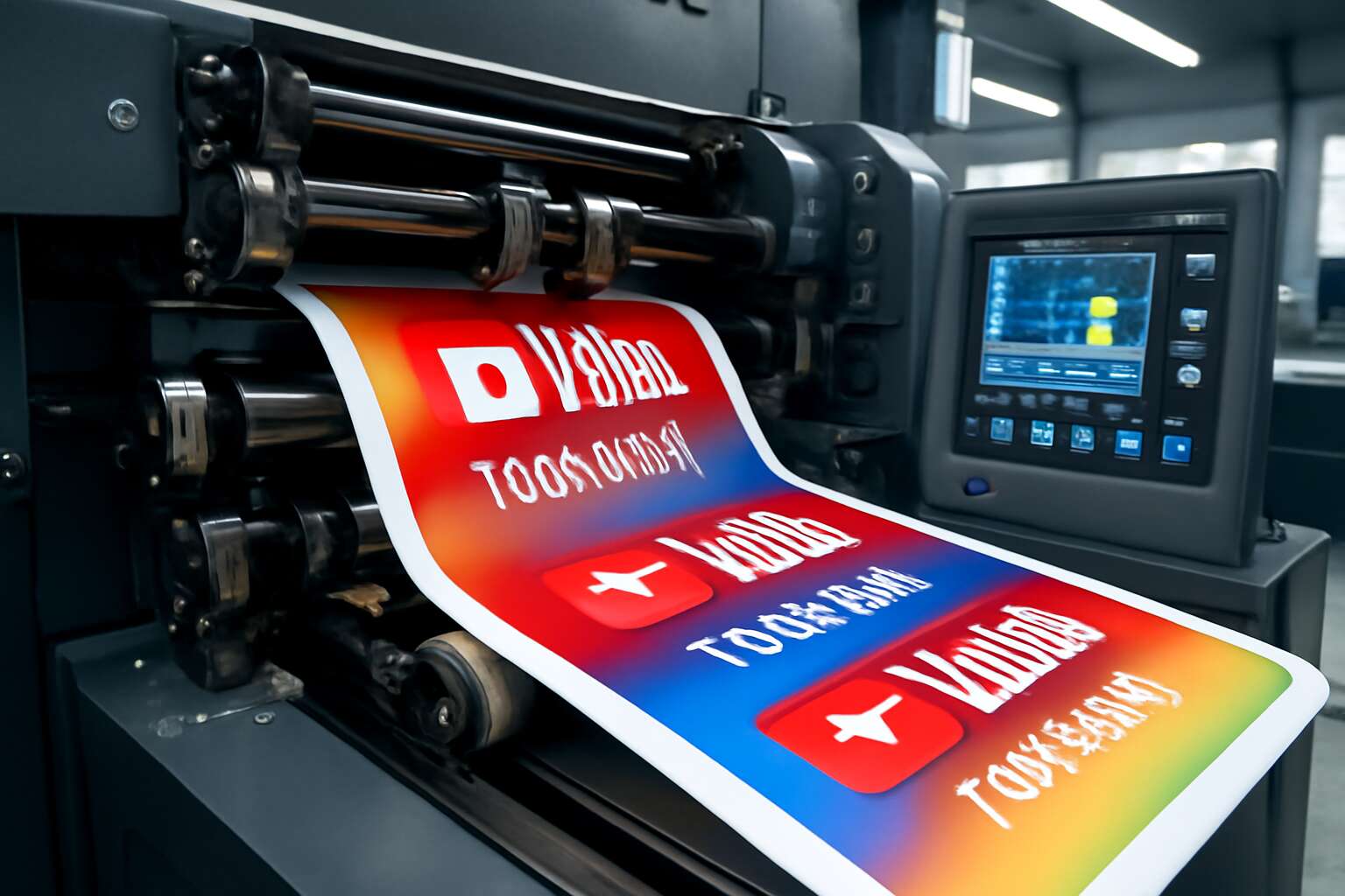 printing machine youtube