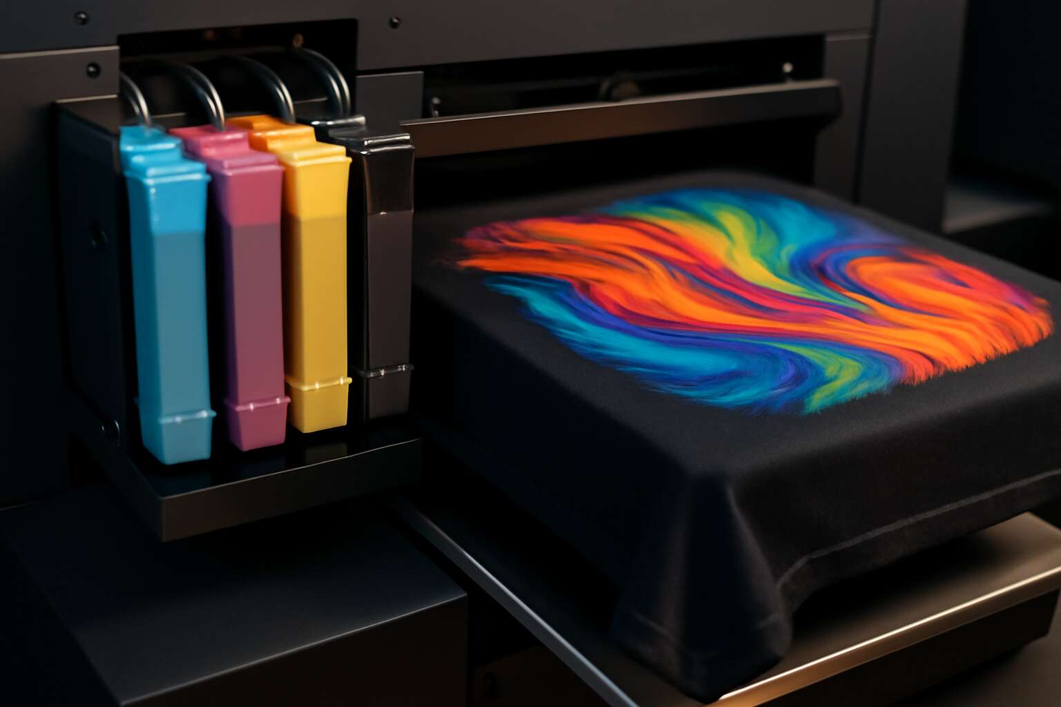 how much does t shirt printing machine ink cost