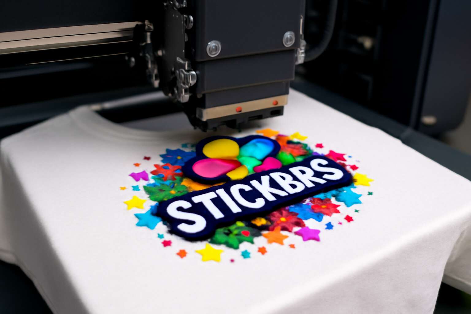 sticker printing machine on t shirt