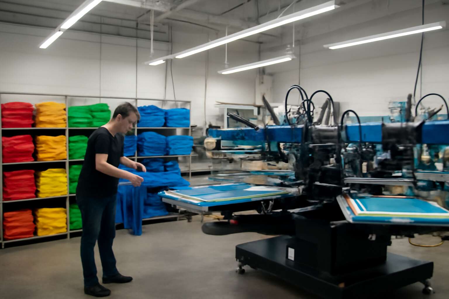 t shirt printing machine shop
